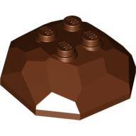 Lego kámen vrchní část, červeno hnědá (4223736)